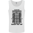 Elevator Mechanic Lift Engineer Mens Vest Tank Top White