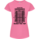 Elevator Mechanic Lift Engineer Womens Petite Cut T-Shirt Azalea