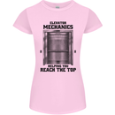 Elevator Mechanic Lift Engineer Womens Petite Cut T-Shirt Light Pink