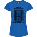 Elevator Mechanic Lift Engineer Womens Petite Cut T-Shirt Royal Blue