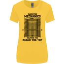 Elevator Mechanic Lift Engineer Womens Wider Cut T-Shirt Yellow