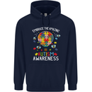 Embrace the Amazing Autism Autistic ASD Childrens Kids Hoodie Navy Blue