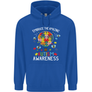 Embrace the Amazing Autism Autistic ASD Childrens Kids Hoodie Royal Blue
