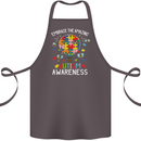 Embrace the Amazing Autism Autistic ASD Cotton Apron 100% Organic Dark Grey