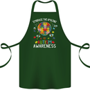 Embrace the Amazing Autism Autistic ASD Cotton Apron 100% Organic Forest Green