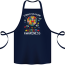 Embrace the Amazing Autism Autistic ASD Cotton Apron 100% Organic Navy Blue