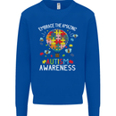 Embrace the Amazing Autism Autistic ASD Kids Sweatshirt Jumper Royal Blue