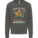 Embrace the Amazing Autism Autistic ASD Kids Sweatshirt Jumper Storm Grey