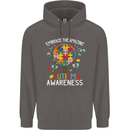Embrace the Amazing Autism Autistic ASD Mens 80% Cotton Hoodie Charcoal