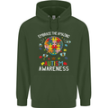 Embrace the Amazing Autism Autistic ASD Mens 80% Cotton Hoodie Forest Green
