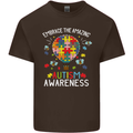 Embrace the Amazing Autism Autistic ASD Mens Cotton T-Shirt Tee Top Dark Chocolate