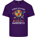 Embrace the Amazing Autism Autistic ASD Mens Cotton T-Shirt Tee Top Purple
