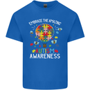 Embrace the Amazing Autism Autistic ASD Mens Cotton T-Shirt Tee Top Royal Blue