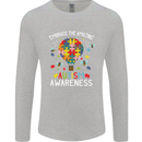Embrace the Amazing Autism Autistic ASD Mens Long Sleeve T-Shirt Sports Grey