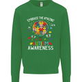 Embrace the Amazing Autism Autistic ASD Mens Sweatshirt Jumper Irish Green