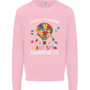 Embrace the Amazing Autism Autistic ASD Mens Sweatshirt Jumper Light Pink
