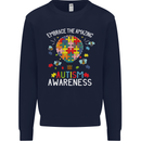 Embrace the Amazing Autism Autistic ASD Mens Sweatshirt Jumper Navy Blue