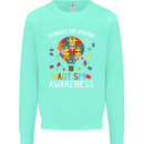 Embrace the Amazing Autism Autistic ASD Mens Sweatshirt Jumper Peppermint