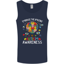 Embrace the Amazing Autism Autistic ASD Mens Vest Tank Top Navy Blue