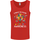 Embrace the Amazing Autism Autistic ASD Mens Vest Tank Top Red