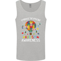 Embrace the Amazing Autism Autistic ASD Mens Vest Tank Top Sports Grey