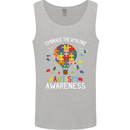 Embrace the Amazing Autism Autistic ASD Mens Vest Tank Top Sports Grey