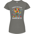 Embrace the Amazing Autism Autistic ASD Womens Petite Cut T-Shirt Charcoal