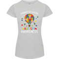 Embrace the Amazing Autism Autistic ASD Womens Petite Cut T-Shirt Sports Grey