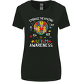 Embrace the Amazing Autism Autistic ASD Womens Wider Cut T-Shirt Black