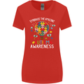Embrace the Amazing Autism Autistic ASD Womens Wider Cut T-Shirt Red