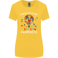 Embrace the Amazing Autism Autistic ASD Womens Wider Cut T-Shirt Yellow