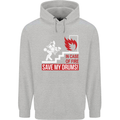Emergency Drums Drummer Drumming Childrens Kids Hoodie Sports Grey