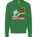 Emergency Drums Drummer Drumming Kids Sweatshirt Jumper Irish Green
