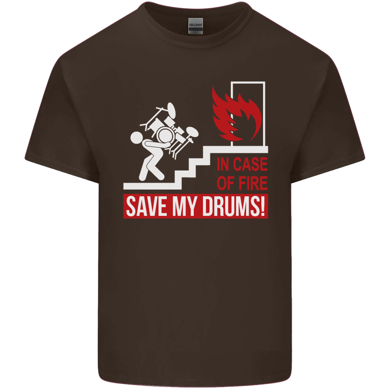 Emergency Drums Drummer Drumming Kids T-Shirt Childrens Chocolate