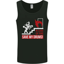 Emergency Drums Drummer Drumming Mens Vest Tank Top Black