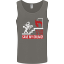 Emergency Drums Drummer Drumming Mens Vest Tank Top Charcoal