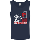 Emergency Drums Drummer Drumming Mens Vest Tank Top Navy Blue