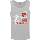 Emergency Drums Drummer Drumming Mens Vest Tank Top Sports Grey