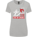 Emergency Drums Drummer Drumming Womens Wider Cut T-Shirt Sports Grey