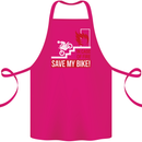 Emergency Motorbike Biker Motorcycle Cotton Apron 100% Organic Pink