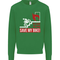 Emergency Motorbike Biker Motorcycle Kids Sweatshirt Jumper Irish Green