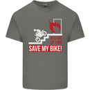 Emergency Motorbike Biker Motorcycle Kids T-Shirt Childrens Charcoal
