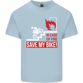 Emergency Motorbike Biker Motorcycle Kids T-Shirt Childrens Light Blue