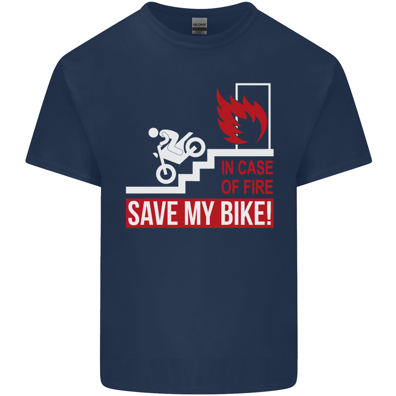 Emergency Motorbike Biker Motorcycle Kids T-Shirt Childrens Navy Blue