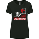 Emergency Motorbike Biker Motorcycle Womens Wider Cut T-Shirt Black