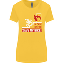 Emergency Motorbike Biker Motorcycle Womens Wider Cut T-Shirt Yellow