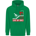 Emergency Save My Bike Motorcycle Biker Childrens Kids Hoodie Irish Green