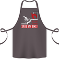 Emergency Save My Bike Motorcycle Biker Cotton Apron 100% Organic Dark Grey