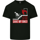 Emergency Save My Bike Motorcycle Biker Kids T-Shirt Childrens Black