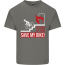Emergency Save My Bike Motorcycle Biker Kids T-Shirt Childrens Charcoal